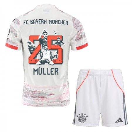 FC Bayern Mnichov Thomas Muller 25 Venkovní 2025-26 - Dětské Fotbalové Dresy (S/S) FC Bayern Mnichov Thomas Muller 25 Venkovní 2025-26 - Dětské Fotbalové Dresy (S/S)